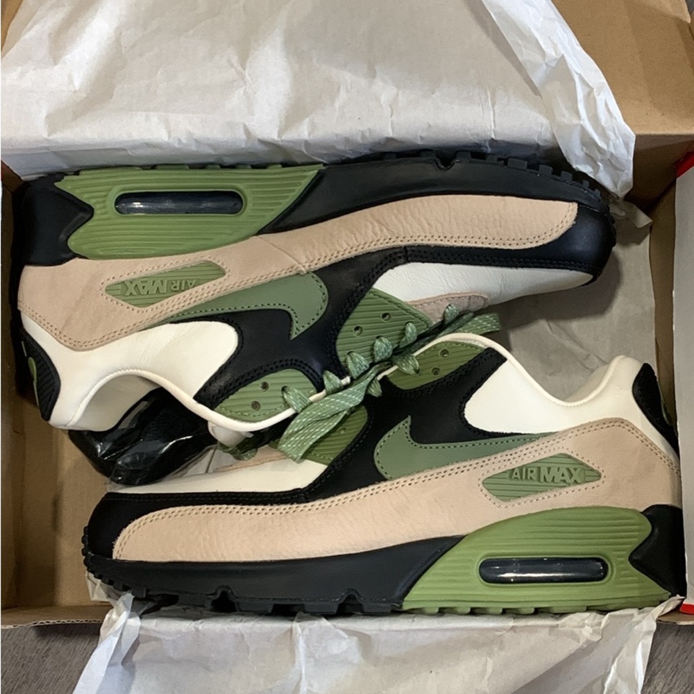 Nike Air Max Men's Sneakers - Olive and Beige